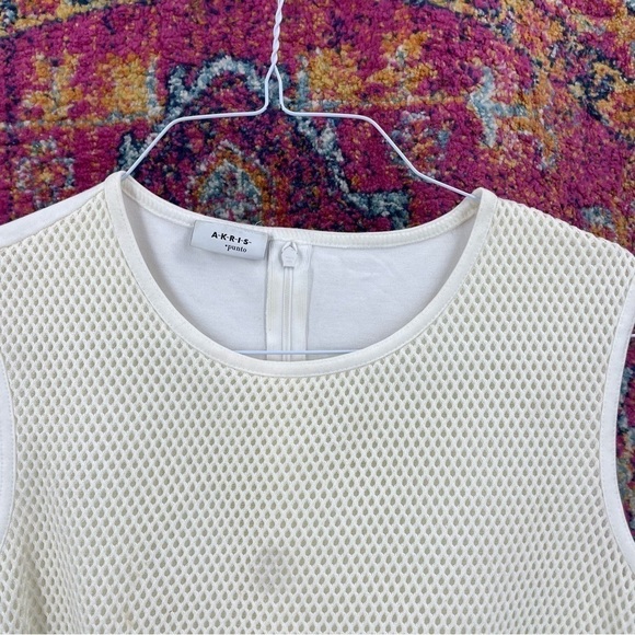 AKRIS PUNTO Akron Mesh & Jersey Sleeveless Tank Top - Picture 4 of 8